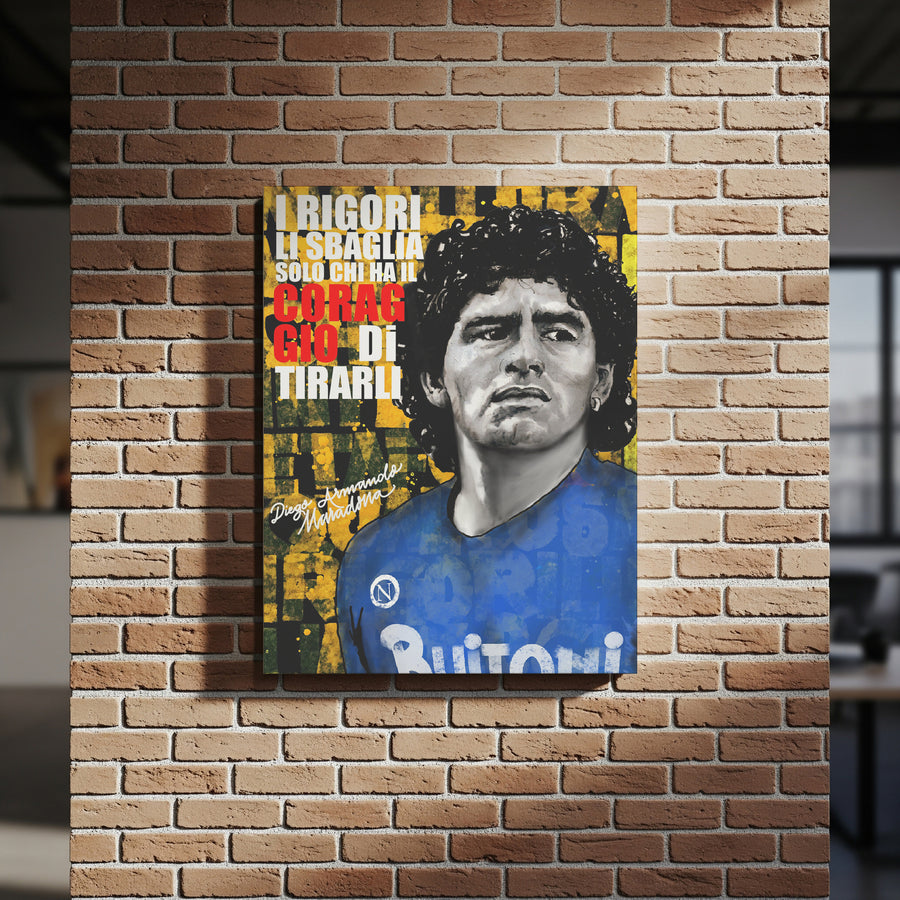 Poster 20x30 su Tela Maradona | Neapolitan Republic