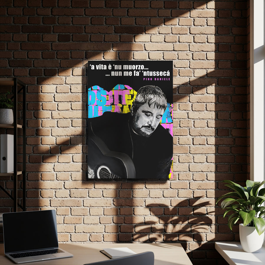 Poster 30x40 su Tela Pino Daniele | Neapolitan Republic