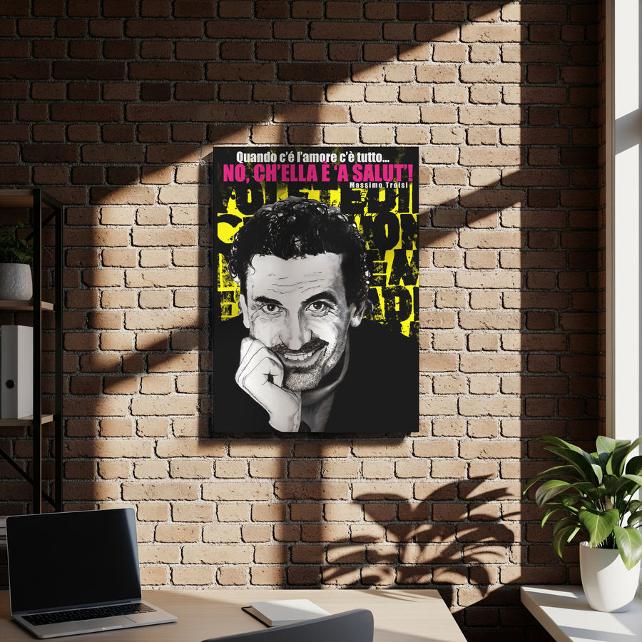 Poster 30x40 su Tela Massimo Troisi | Neapolitan Republic