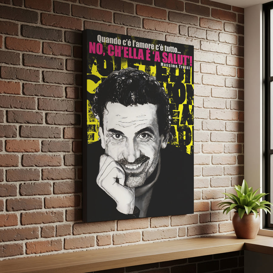 Poster 30x40 su Tela Massimo Troisi | Neapolitan Republic
