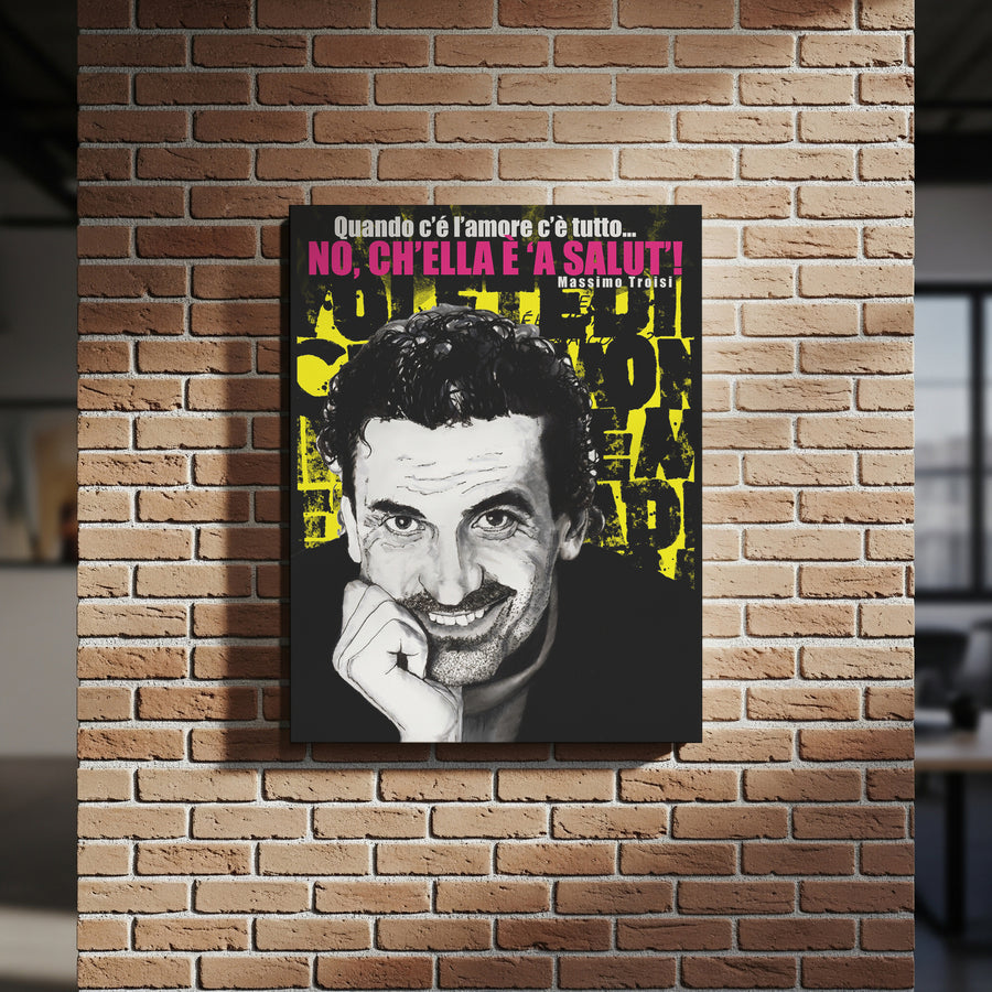 Poster 20x30 su Tela Massimo Troisi | Neapolitan Republic