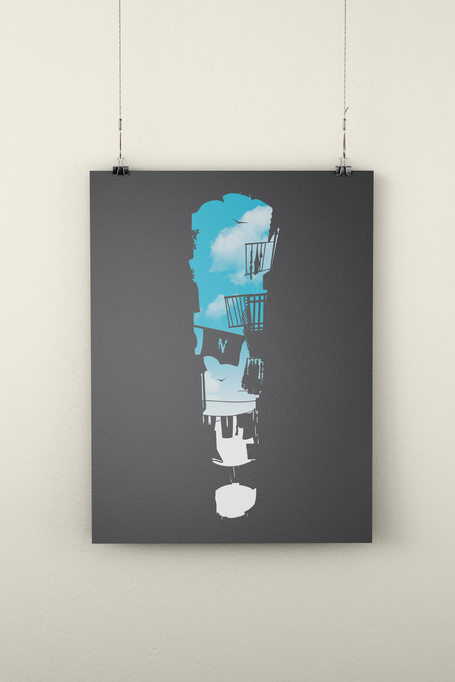 Poster formato A3 Vico Esclamativo | Gabriele Rollin